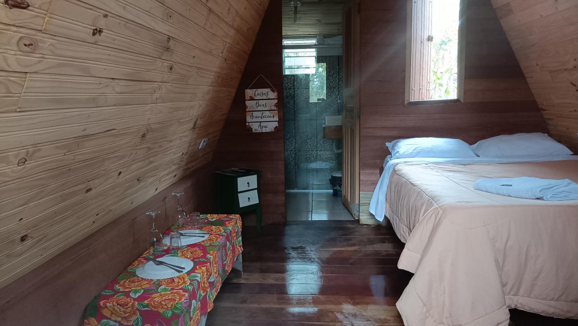 Chales E Camping Do Robinho 1 São Tomé das Letras Bagian luar foto